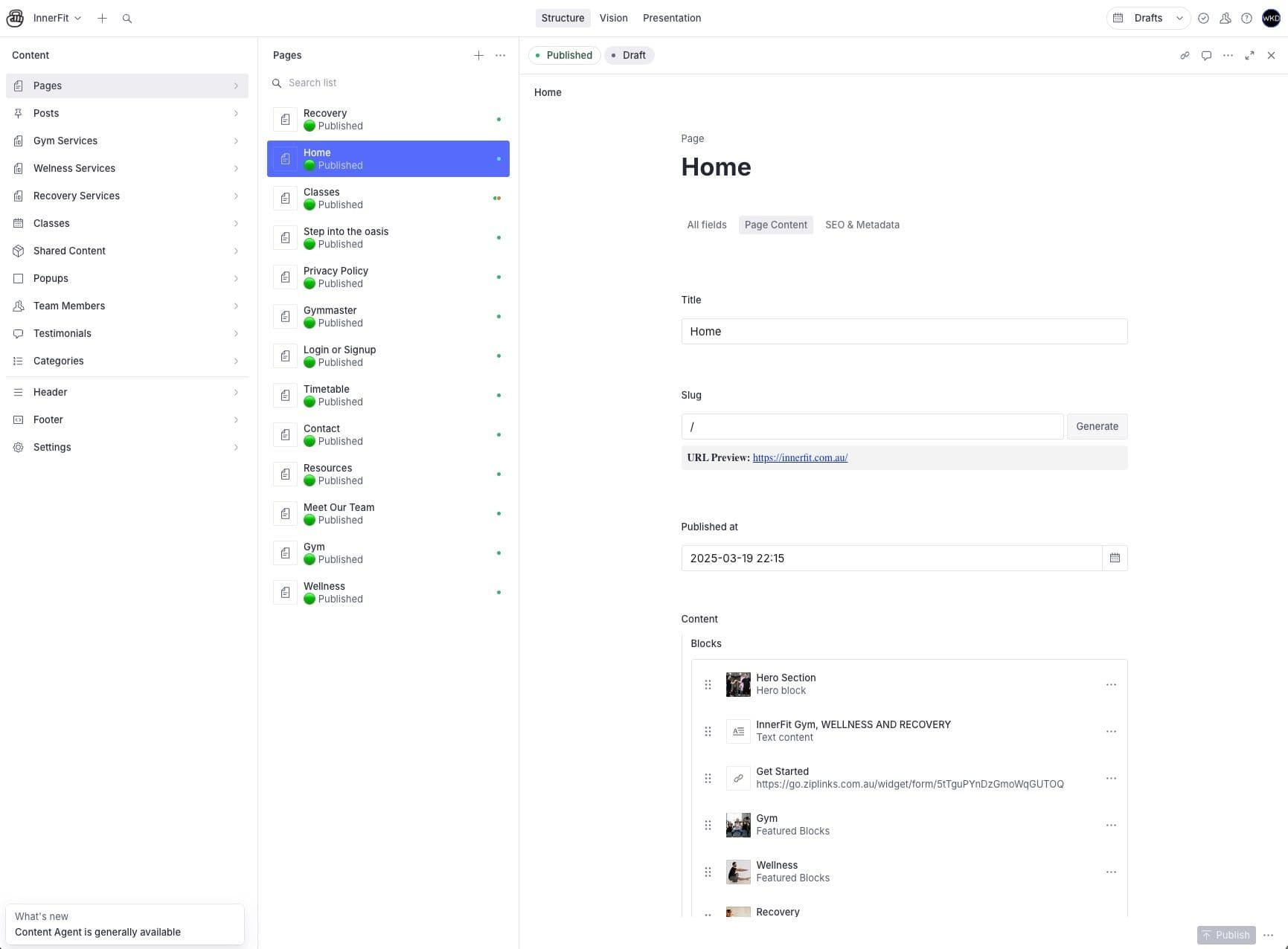 Content Management System - Sanity CMS
