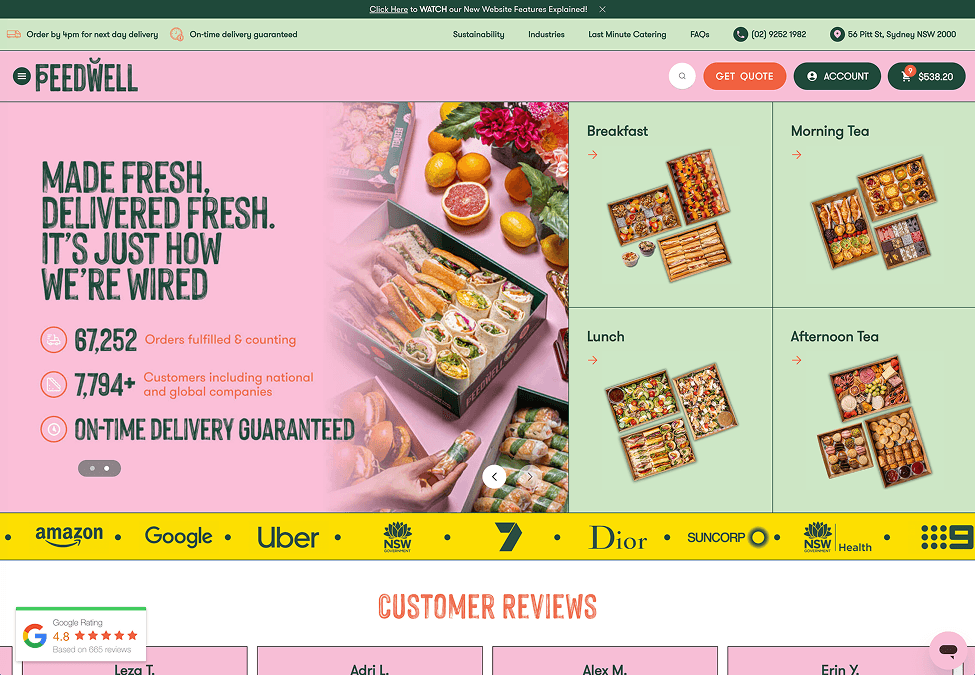 Custom Build WordPress and WooCommerce Website For Feedwell